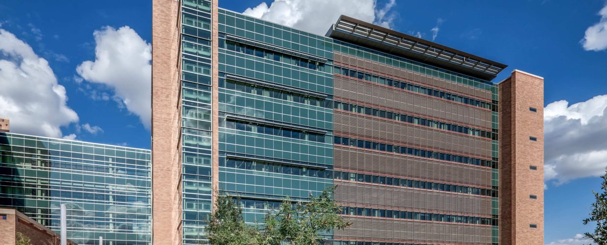 San Antonio Military Medical Center exterior of glass panes and building